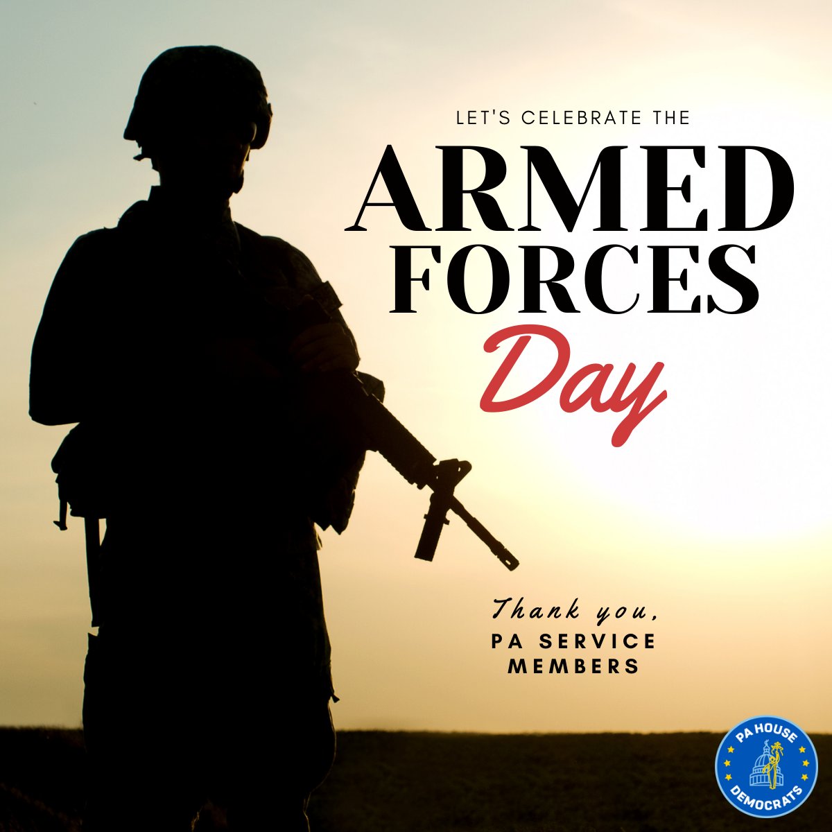 On Armed Forces Day, we express our gratitude to all the men and women across our military branches who are bravely serving our country to protect our people and our values. The debt we owe to members of the Armed Forces can never be repaid. 
#armedforcesday2022