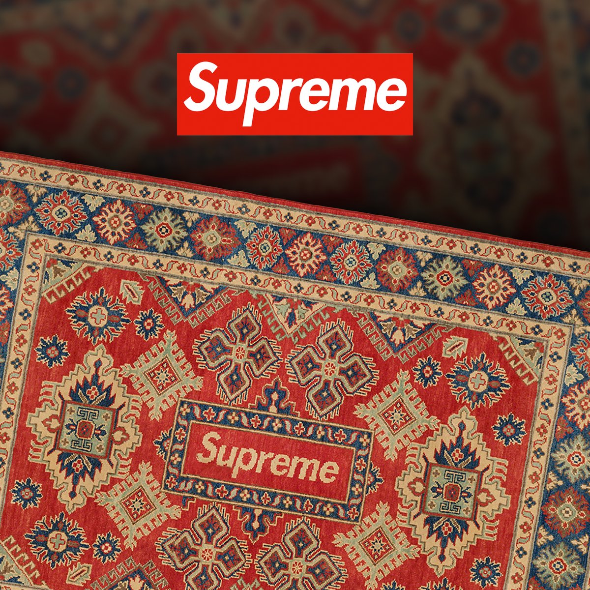 Supreme Drops on X: Supreme Woven Area Rug is also releasing this