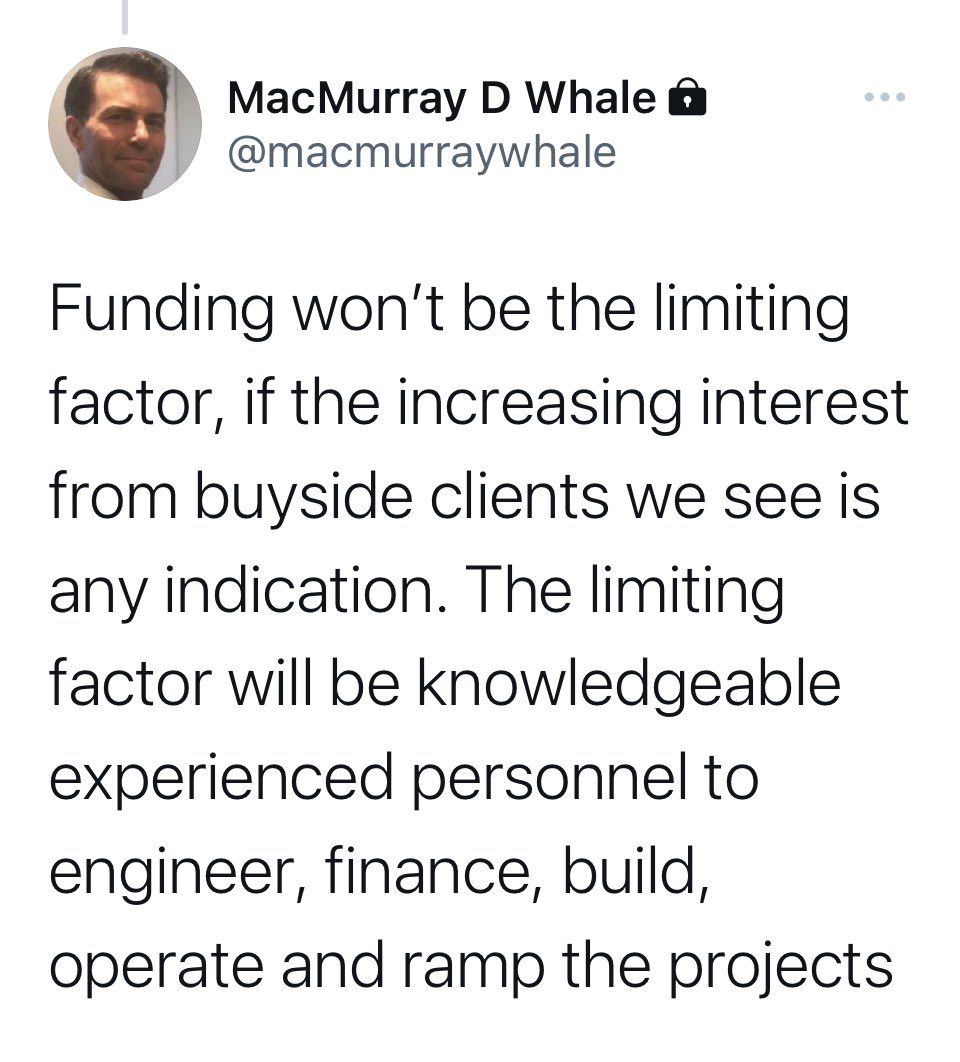 This comment is just one of many reasons I consider <a href="/macmurraywhale/">MacMurray D Whale</a> one of the most unappreciated voices in the #lithium space. #ExecutionIsEverything