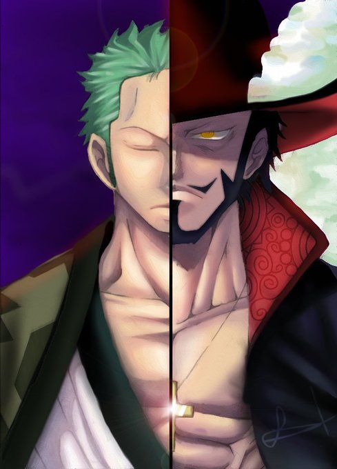 One Piece Dracule Mihawk and Yoru cursor – Custom Cursor
