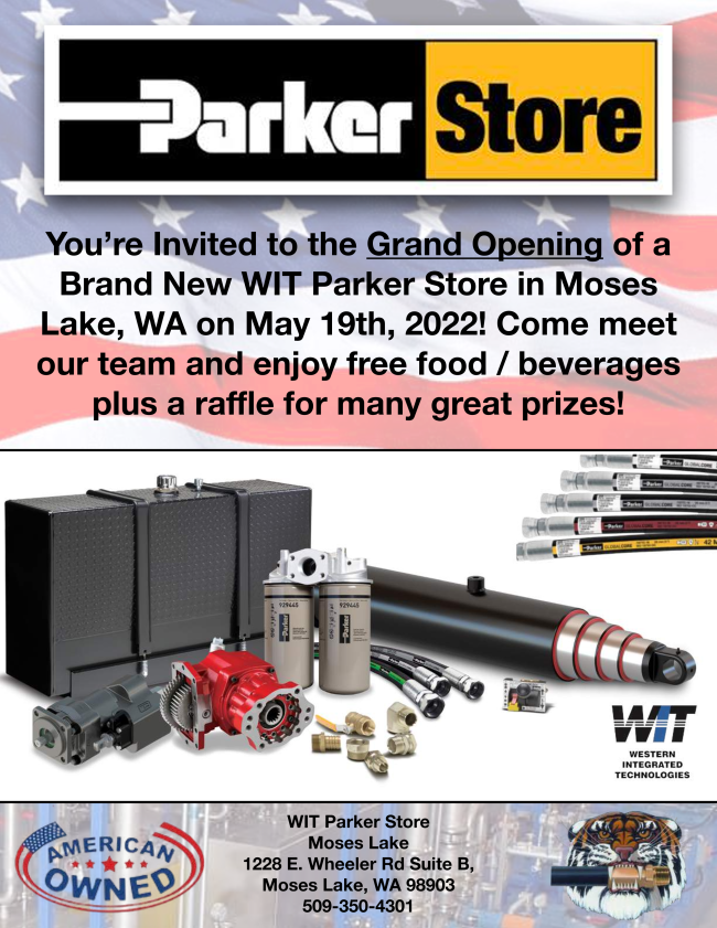 WesternInTech's tweet photo. Help us celebrate the Grand Opening of a brand new WIT Parker Store in Moses Lake, WA on May 19th! https://t.co/Ud1T5pUINk