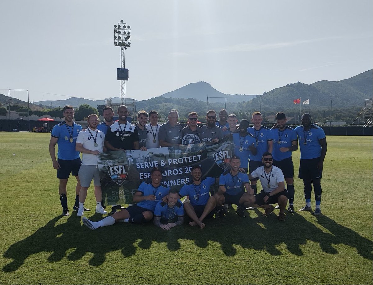 ESFL20's tweet photo. London Police are the @serveandprotect ESFL Euro 2022 Champions 💥🏆⚽️🇪🇸

Huge thanks to all the teams who have taken part. It’s been unbelievable!

We do it all again in 2024 🏆⚽️🇪🇸 https://t.co/mk64GB7bcg
