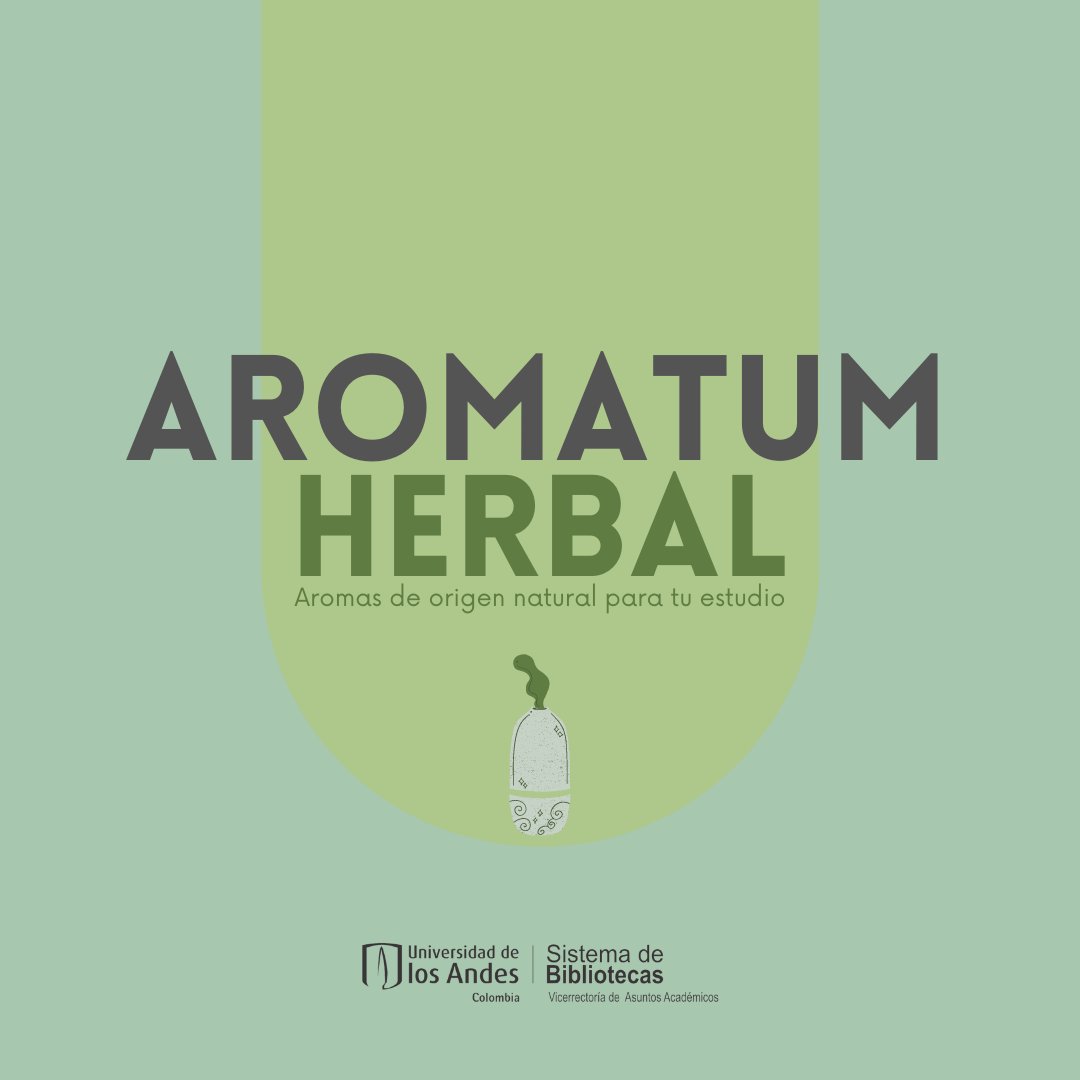 Uniandesbiblio's tweet photo. 🧘‍😌 El Sistema de Bibliotecas quiere mejorar tus experiencias académicas. 

Encuentra las estaciones de #Aromatum en 
📍Biblioteca General Piso 2 - Edificio ML
📍Biblioteca de Administración - Edificio SD piso 10
📍Biblioteca de Arquitectura

🔗https://t.co/Dgd1TVaiTC https://t.co/7flXOtoKDL