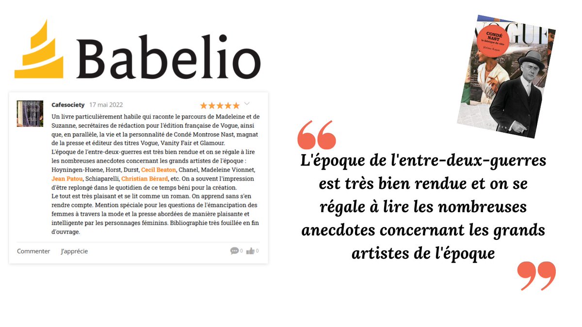 A lire sur <a href="/babeliocritique/">Critiques de Babelio</a>, une lecture du 📖 Condé Nast - La fabrique du chic, de #jeromekagan <a href="/EditionsSeguier/">Éditions Séguier</a> 
👉vu.fr/wDqU
#lafabriqueduchic
#condemontrosenast #ednawoolmanchase #voguemagazine #VanityFair #glamour
