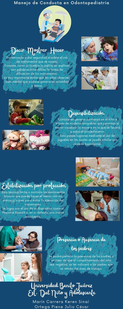 CesarPiene's tweet image. MANEJO DE CONDUCTA EN ODONTOPEDIATRIA
