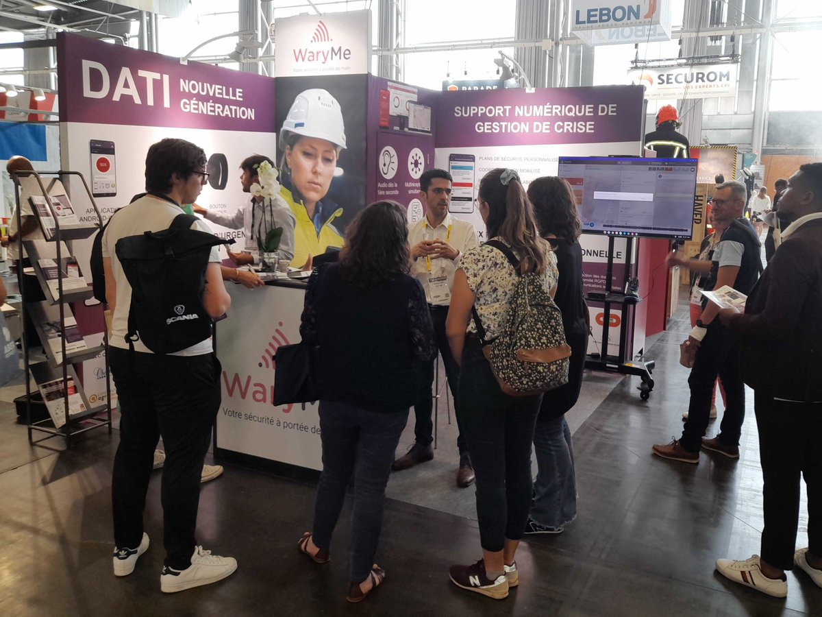 [Salon]
Fin de la 2e journée <a href="/Preventica/">Préventica</a> 
🙏Merci aux nombreux visiteurs qui sont venus nous rendre visite  hier et aujourd'hui.

Il reste une journée pour échanger sur vos projets  de #DATI👷et de gestion de #crise🚨
A demain 👋

#PTI #PTIDATI #travailleursisolés #gescrise