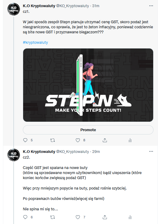 KO_Kryptowaluty's tweet photo. @rafal_zaorski @famemmatv @bigshortbets Myślałeś o shortowaniu GST/ Stepn?  ? https://t.co/QA9O1B4p0r