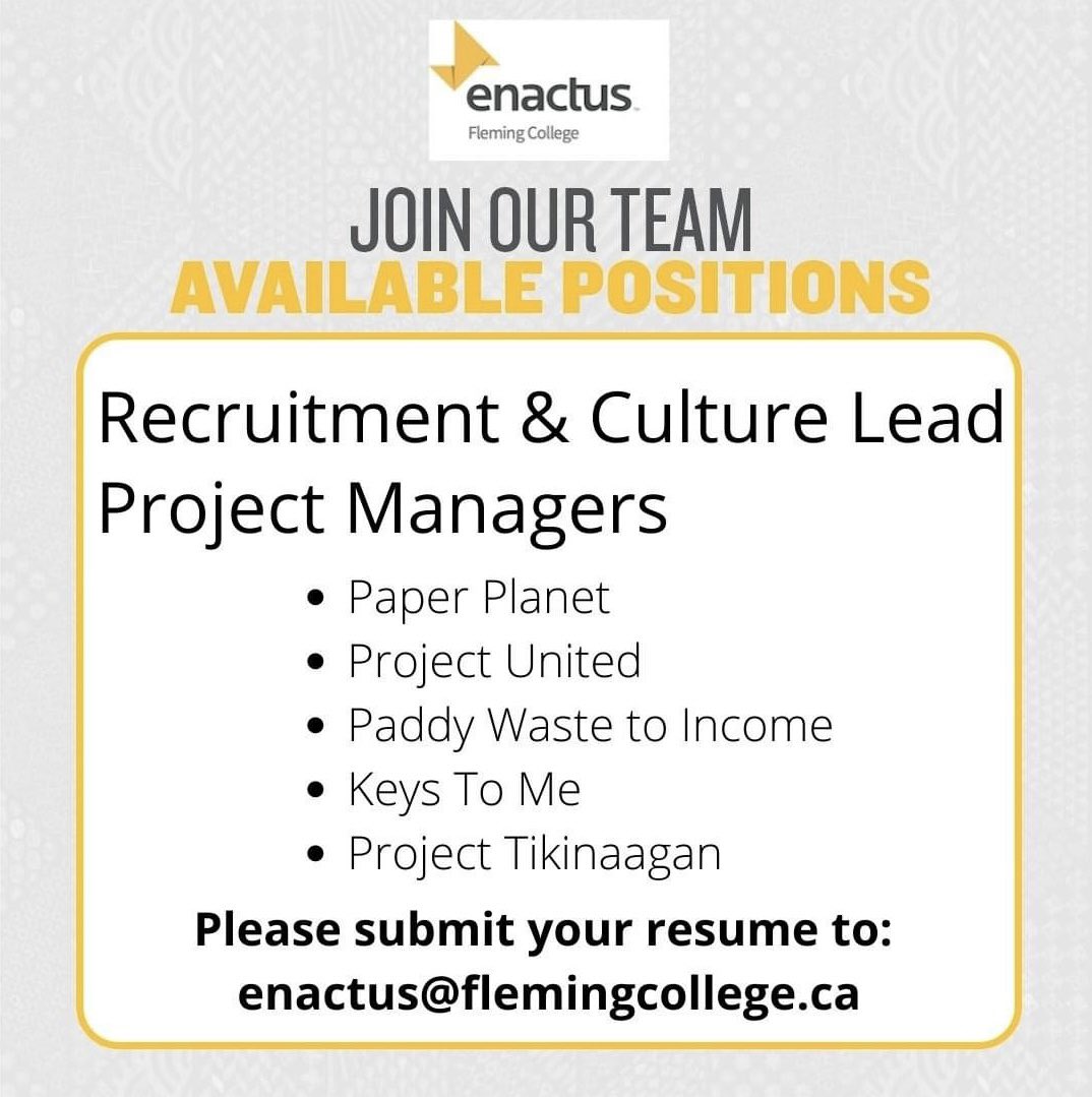 Enactus Fleming College tweet media