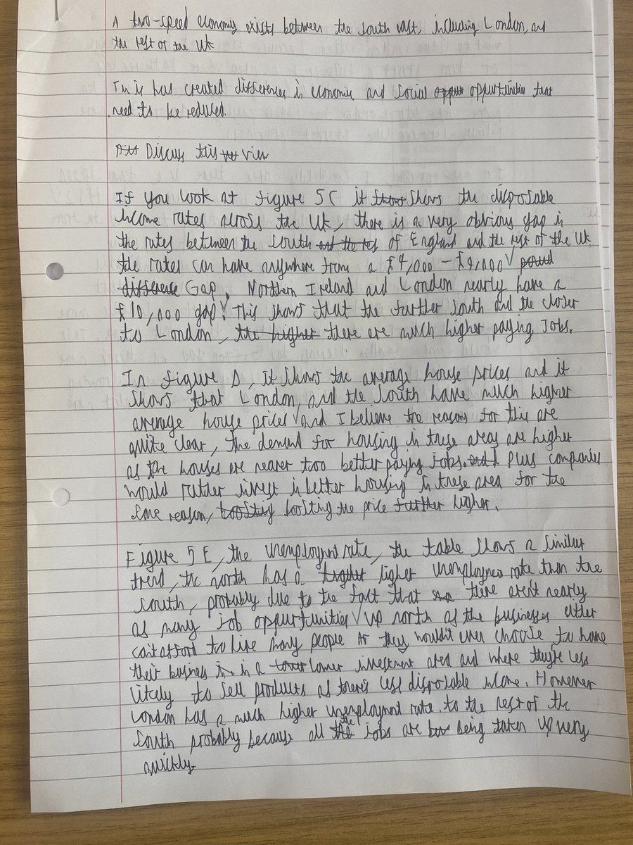MrsGMalin_geog's tweet photo. Year 10 had their first go at writing a 16 marker independently for Paper 3 today. Proud of their efforts! #GCSE #EdexcelA #geographyteacher https://t.co/iyK5seyiUN