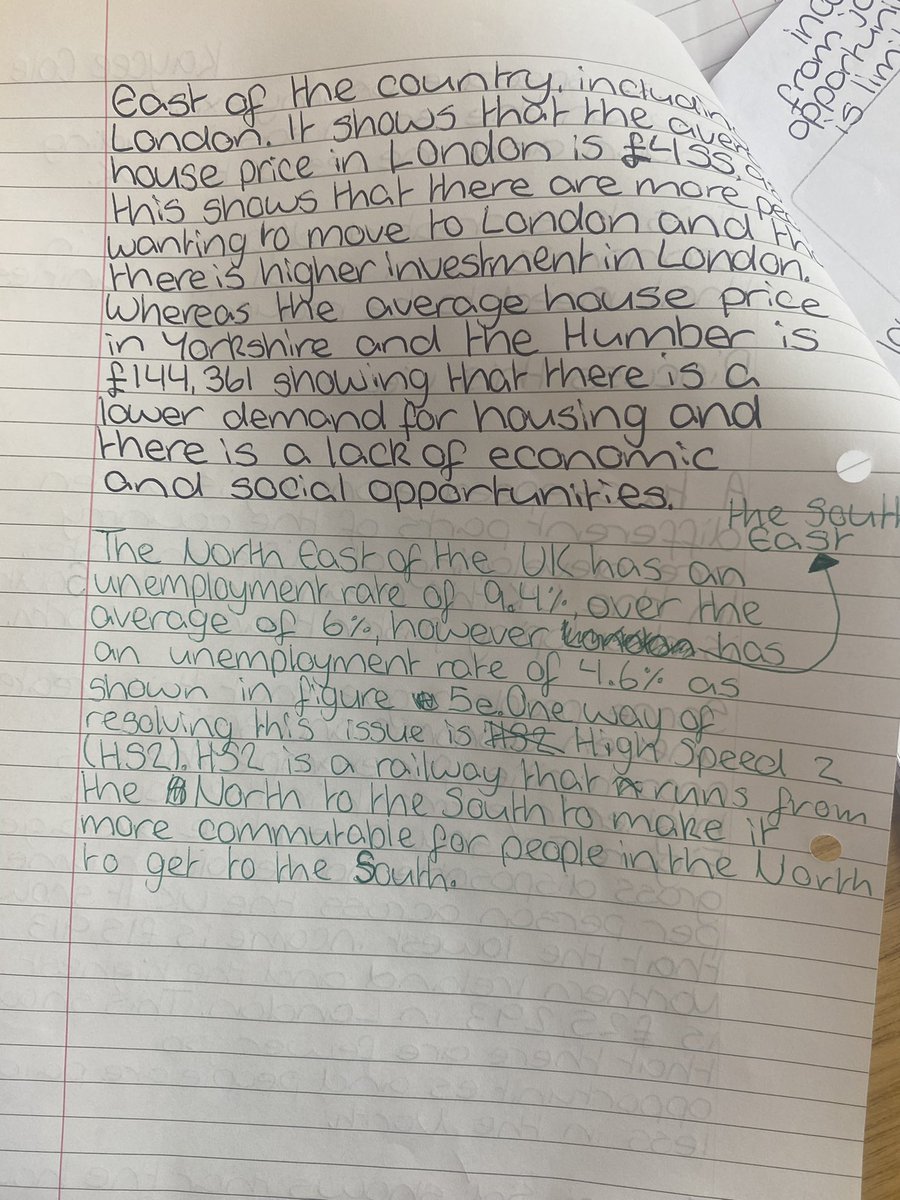 MrsGMalin_geog's tweet photo. Year 10 had their first go at writing a 16 marker independently for Paper 3 today. Proud of their efforts! #GCSE #EdexcelA #geographyteacher https://t.co/iyK5seyiUN
