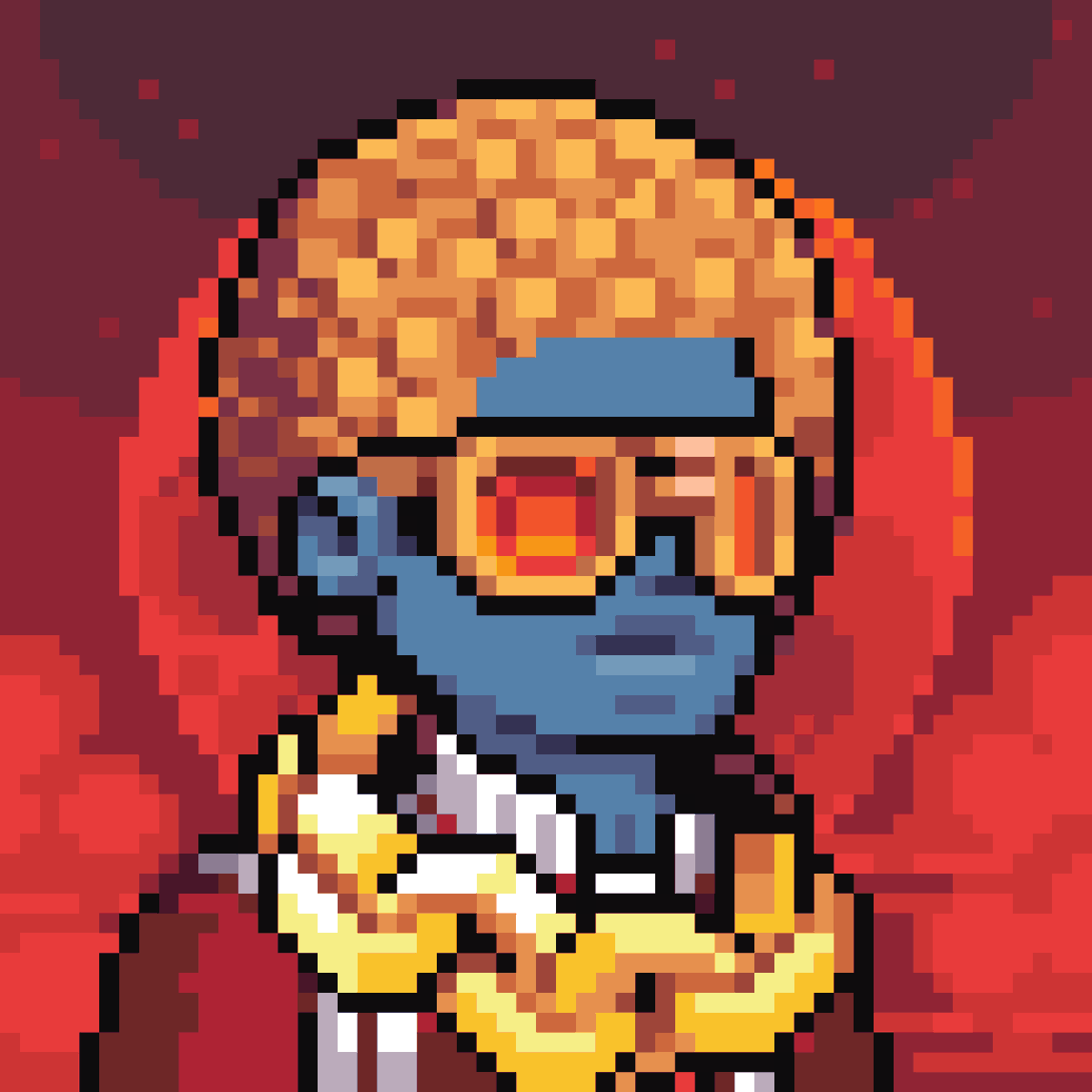 GooeyCrunch's tweet photo. Had to whip up a @LofiGuyNFT inspired Scientist!!! @KaijuKingz thanks for such a fun minting experience with these. https://t.co/609OtEUgHr