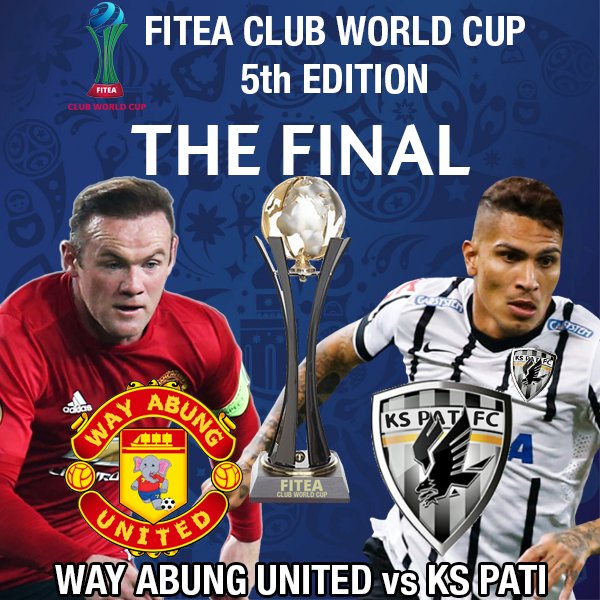 <a href="/ArwanaFC_TE/">Arwana FC Official</a> <a href="/LigaTopEleven/">Liga Top Eleven Indonesia 🇮🇩</a> <a href="/AFCTop11/">AFC 🏆</a> <a href="/JakartaCityFC/">Jakarta City FC</a> <a href="/spartanstefc/">SPARTANS F.C ⚔ 💙🤍</a> <a href="/ApplebyUnited11/">Appleby United ᵉᶠᵃ</a> <a href="/KsPati_Fc/">彡KS ⓟⓐⓣⓘ FCミ#TopEleven</a> @TedsFc <a href="/tonbridge_town/">TonbridgeTown</a> <a href="/alfred_XI_FC/">Alfred XI</a> <a href="/wayabungunited/">Way Abung United</a> <a href="/Titanium__FC/">Titanium FC</a> So here we are, in the final of the 5th Edition of the 𝗙𝗜𝗧𝗘𝗔 𝗖𝗟𝗨𝗕 𝗪𝗢𝗥𝗟𝗗 𝗖𝗨𝗣

There's an Indonesian Derby again, 3 times on this edition🤯
So who's gonna make it?

𝗙𝗜𝗧𝗘𝗔 "𝗠𝗮𝗸𝗶𝗻𝗴 𝘁𝗵𝗲 𝗙𝘂𝘁𝘂𝗿𝗲"
#FITEACWC