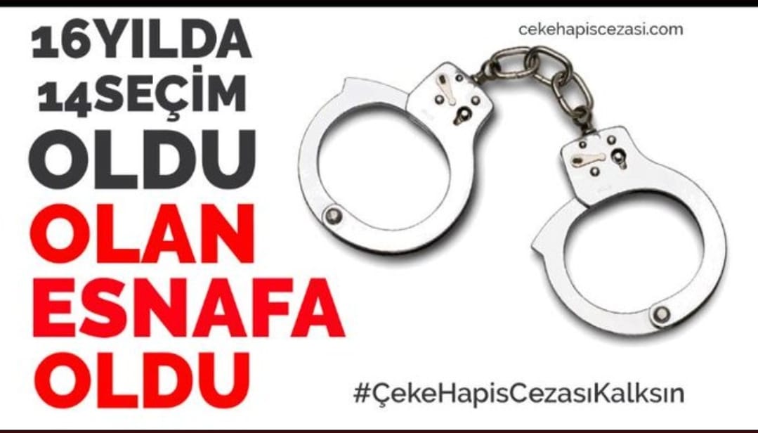 <a href="/tgrthabertv/">TGRT HABER</a> <a href="/ekremacikel/">Ekrem Açıkel</a> 5941 çeke hapis cezası batan esnafın iş yapıp borç ödemesine engel kimse güvenip is vermiyor çalışmıyor. Esnaf dolandırıcı değildir 5941 çeke hapis cezası kalkmalıdır 
 #ÇekeHapisCezasıKalksın <a href="/NureddinNebati/">Dr.Nureddin NEBATİ🇹🇷</a>  <a href="/mehmedmus/">Dr. Mehmet Muş</a> <a href="/BY/">Binali Yıldırım</a> <a href="/_cevdetyilmaz/">Cevdet Yılmaz</a> <a href="/yilmaztunc/">Yılmaz TUNÇ</a> <a href="/CMYLMZ/">Cem Yılmaz</a> <a href="/atademirer/">atademirer</a>