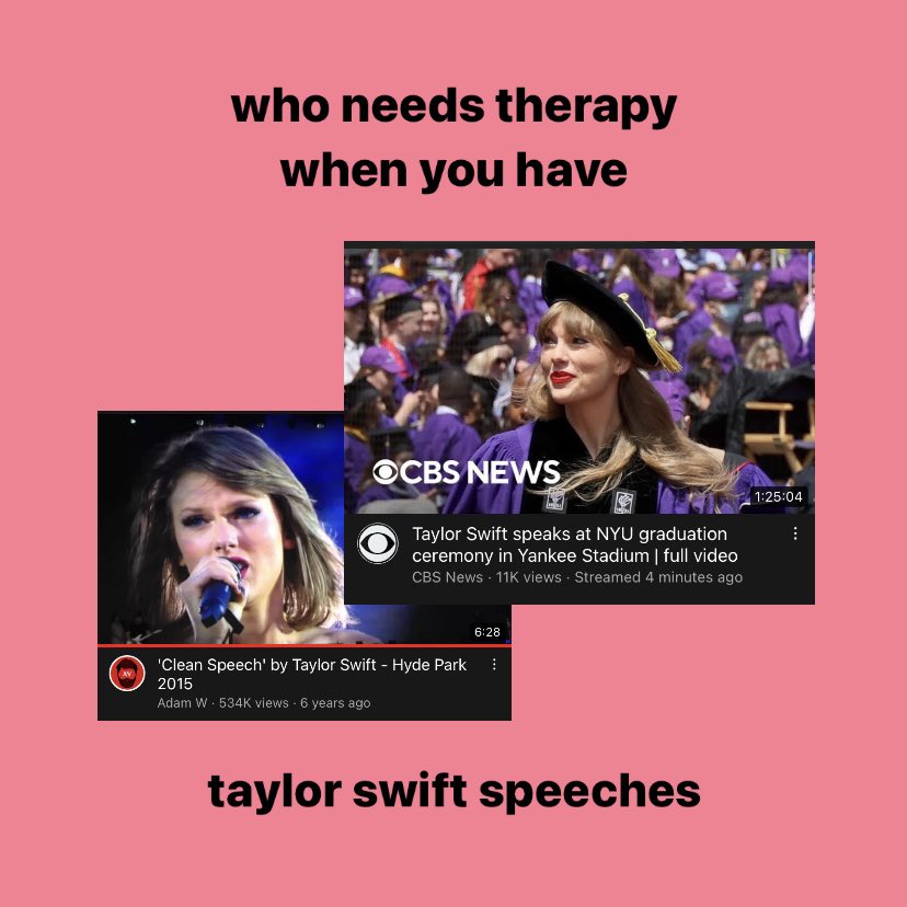 dr taylor swift is my therapist actually