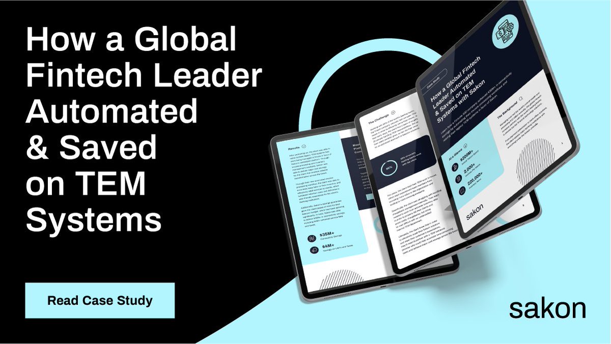 Read our case study to learn how a Fortune 500 company achieved $35M+ in connectivity savings by automating their invoice processing workflows and retiring their legacy TEM systems in favor of Sakon. Read Now: hubs.la/Q01btKqM0