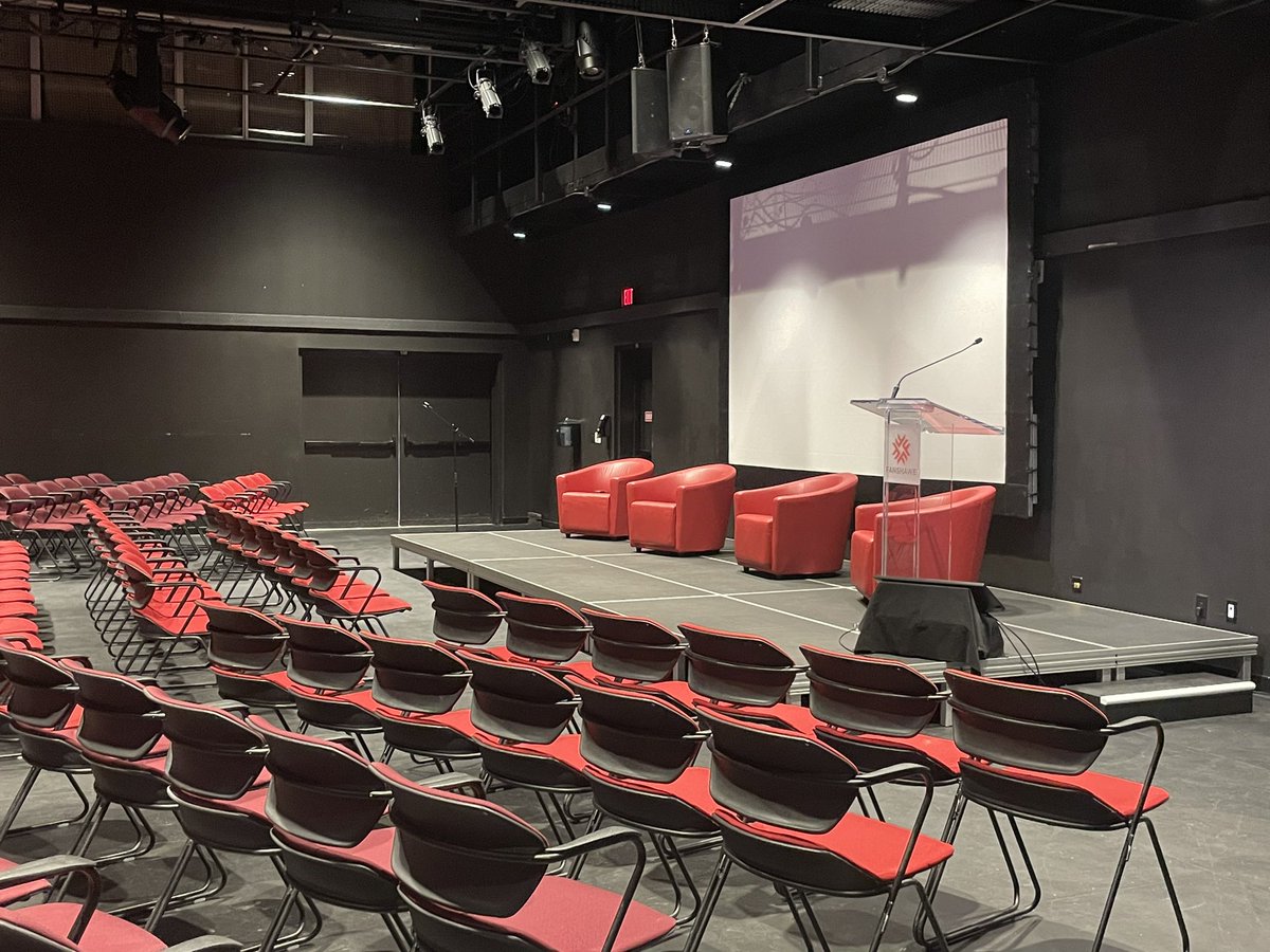 Polytechnic’s Showcase set and ready to go for day one! #PCFutureFocused22 #ldnont