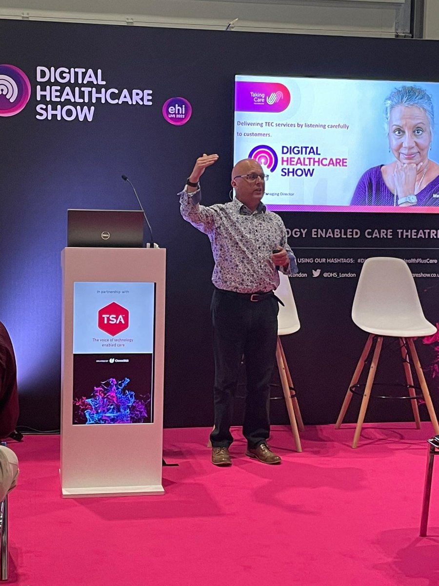 Great to be at the Digital Healthcare Show @DH_London show today talking about delivering Technology Enabled Care by listening carefully to the needs of customers.
#TEC #HealthcareShow #healthcare  #digitalhealthcare