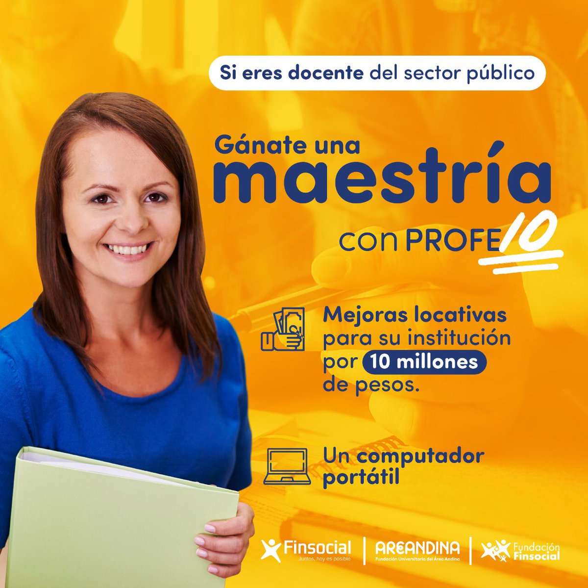 elnortebq's tweet photo. 🌟| ¿Eres de los #Profes que le da oportunidades a sus estudiantes de recuperar o aquellos que los quiere corchar a todos?
Si eres un #Profe10 que inspira a sus alumnos, participa por una MAESTRÍA EN INNOVACIÓN.📚
Postúlate en https://t.co/BKKsBOmlhk y participa con tu historia. https://t.co/hMZaTWwM7B