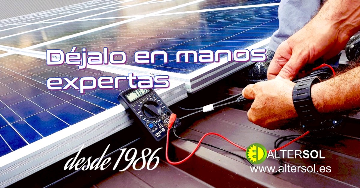 Altersolspain's tweet photo. Desde 1986 especialistas en #energíasolar ya sea #fotovoltaica o #solartérmica, para viviendas, industria y zonas rurales. Equipo formado por profesionales 100% cualificad@s y apasionad@s por una realidad rentable y sostenible. Soluciones a tu medida. https://t.co/XPVQqet47v ☀️☀️ https://t.co/qycaXdwrxp