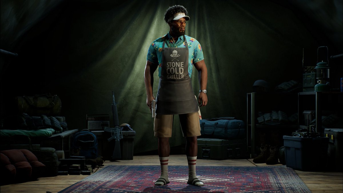 back4blood's tweet photo. License to kill? I thought you said license to grill. New Walker skin coming soon to a Skull Totem line near you. https://t.co/5SSBBQOVOs