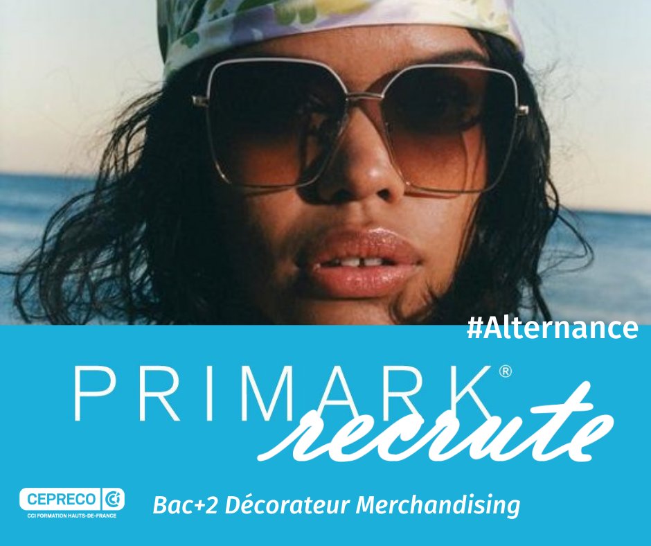 Le merchandising et la décoration de magasin t'intéressent ? 🙄

Primark recrute 2 employé(e)s en visuel merchandising en alternance pour la rentrée 2022 🤩

📍 Localisations : Lille (59) et Noyelles-Godault (62)

🤔 Intéressé(e) ? Envoie ta candidature à ncouppe@cepreco.fr 😉