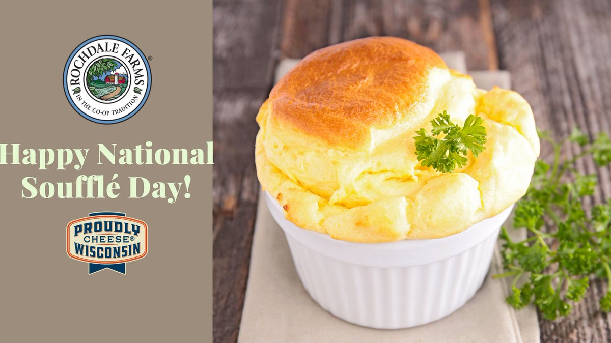 It's a great day to try a French-inspired Cheddar Cheese Soufflé. It bakes up light and fluffy and can be served for brunch or as a savory side dish. #NationalCheeseSouffleDay