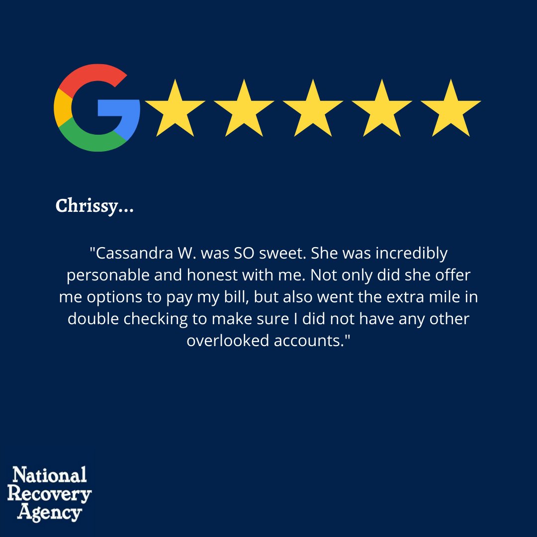 Thanks Joanna! We appreciate your review. 
#5starreview #NRAGroup #DiscoverHowWeRecover