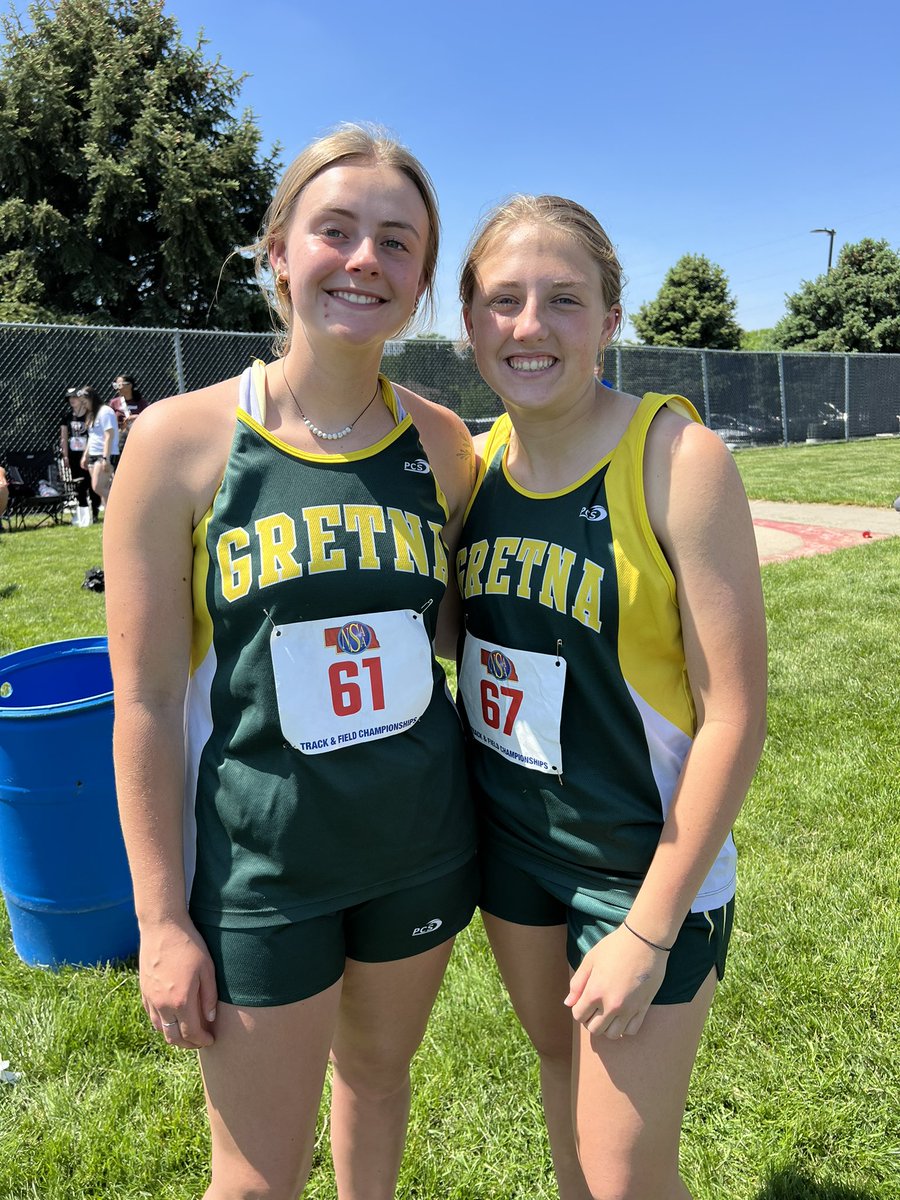 Let’s go!!! Class A State Track time!  🍀💚🍀 #throwers #gretna