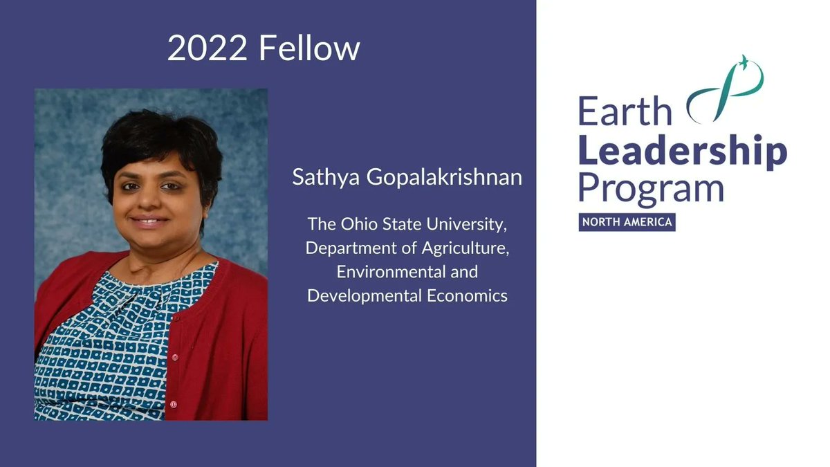 Sathya Gopalakrishnan’s (<a href="/_sathya_g/">Sathya Gopalakrishnan (she/her)</a>) research is motivated by understanding interdependencies between human decisions and biophysical processes that impact natural resources. <a href="/OSU_AEDE/">AEDE at Ohio State</a>
Learn more about Sathya bit.ly/39HdWMN
<a href="/CUBoulder/">CU Boulder 🦬</a> <a href="/FutureEarth/">Future Earth (@futureearth.bsky.social)</a> <a href="/StanfordWoods/">Stanford Woods Institute</a>