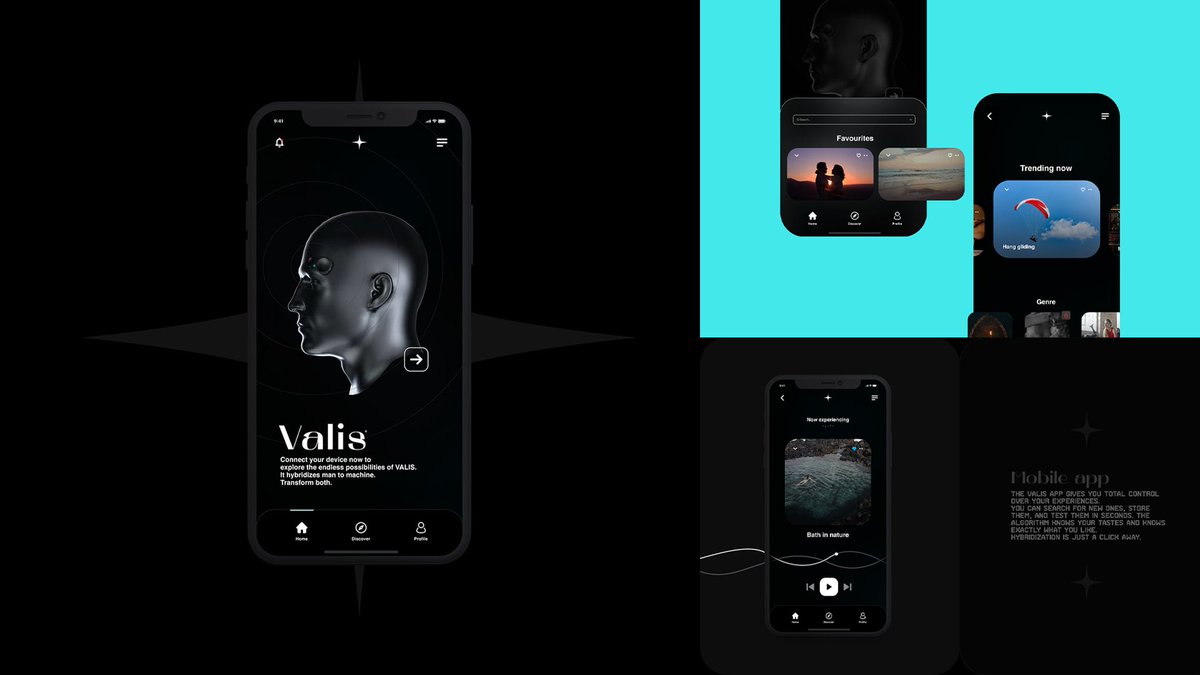 LoreeeZz's tweet image. VALIS®
Now live on Behance --&amp;gt; behance.net/gallery/141336…
-
I imagined and "created" a dystopian object that can control the brain and generate emotions and experiences.
Brand, product, UI and advertisments designed by me.