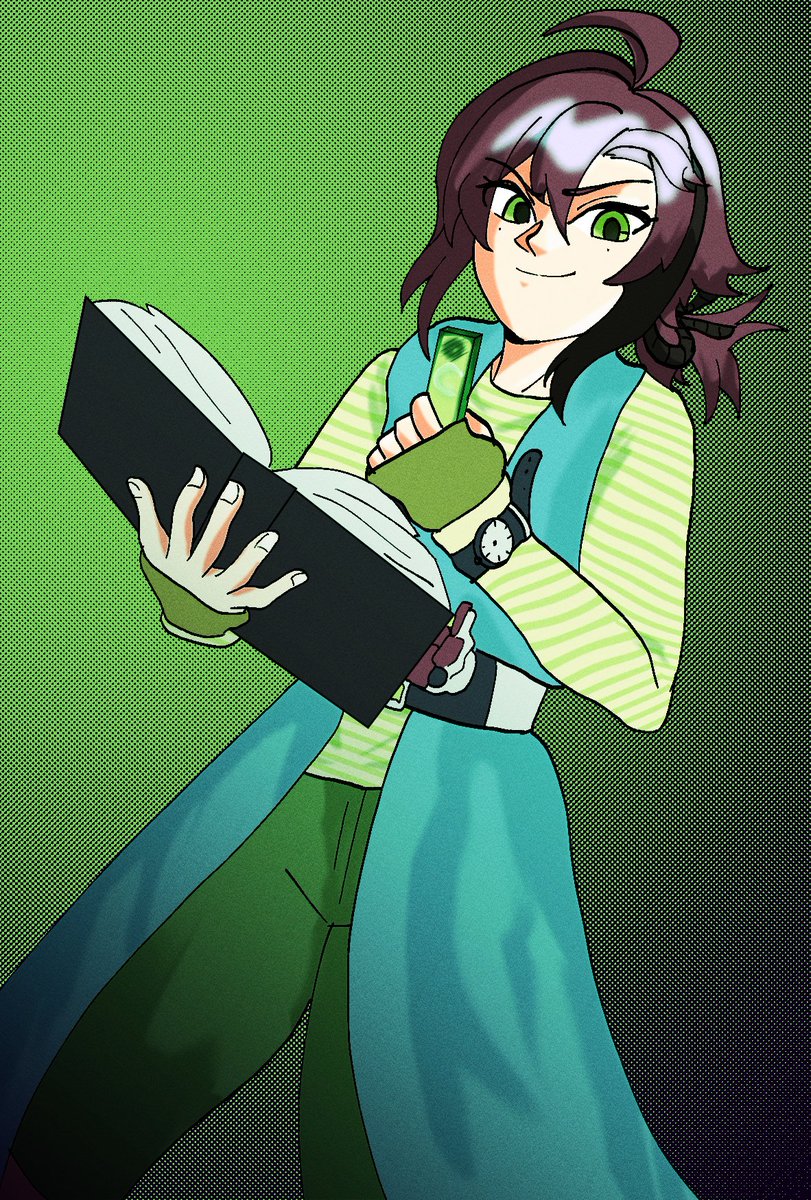 slipslidn's tweet photo. A book-wielding, wind elemental detective? Heizou from Genshin impact is giving me massive Philip energy from Kamen Rider W https://t.co/4pnJj8Xpk1