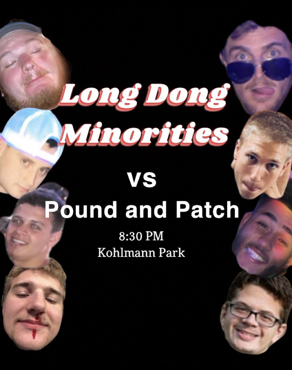 Game of the year tomorrow night. Under the lights. There is NO BETTER way to pregame the pour house. A highly anticipated battle between some of the biggest degenerates on campus. I promise, you won’t want to miss it.