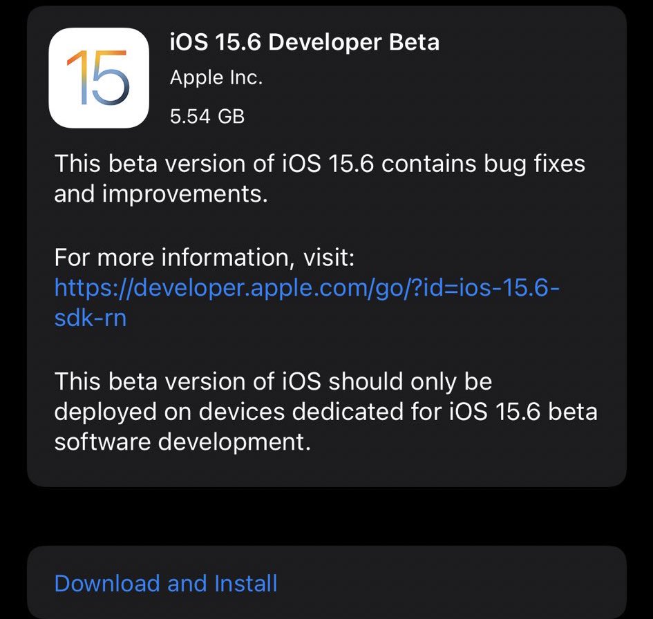 iOSphoneTV's tweet image. نزل أول تحديث تجريبي iOS 15.6 بيتا 1 💡
#ios156