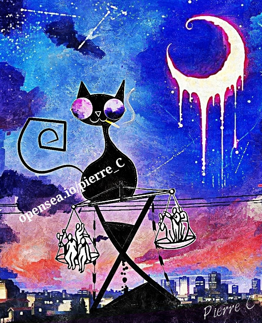 Pierre_C_NFT's tweet photo. #nft - title: the cat that looks, sitting on the scales of time, Which one do you like the most?
👇👇👇
https://t.co/IUZQvGj6E9

#NFTartwork #NFTCommmunity #NFTCollection #nftarti̇sts #NFTArts #NFTGiveaway #NFTGiveaways #NFTs @Pierre_C_NFT @makersplace #NFTdrops #NFTshill https://t.co/v2fY1lucXe