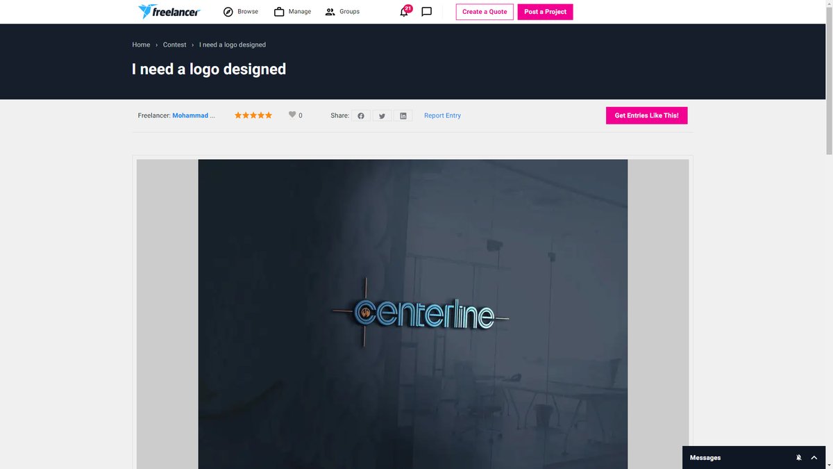 ammos09's tweet image. hi 
@Centerline_Ltd  your logo brand identity has been copied on @freelancer 
 , i just thought to tag you so you could take some action on it, freelancer careless about other companies brand identity infringement.
#freelancer #Copyright 
@matt_barrie