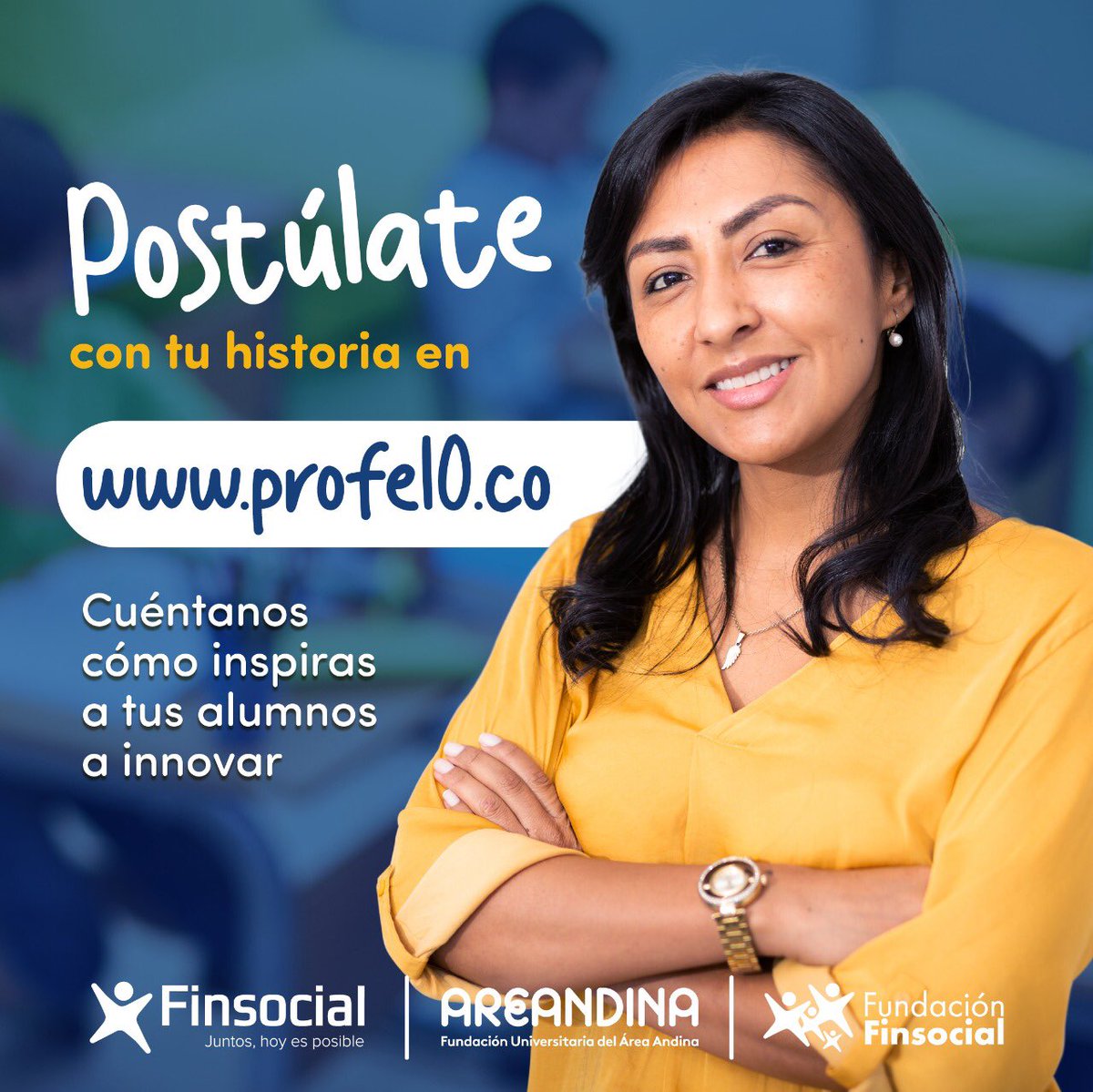 elnortebq's tweet photo. 🌟| Eres de los #Profes que le da oportunidades a sus estudiantes de recuperar o aquellos que los quiere corchar a todos?
Si eres un #Profe10 que inspira a sus alumnos, participa por una MAESTRÍA EN INNOVACIÓN. 📚
Postúlate en https://t.co/BKKsBOmlhk y participa con tu historia. https://t.co/1DpOsYdFJf