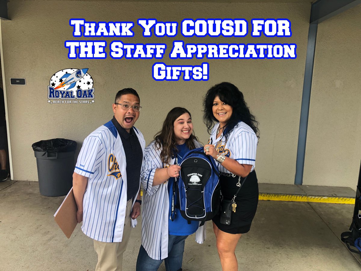 Thank you <a href="/CharterOak_Dist/">Charter Oak Unified School District</a> for the staff appreciation gifts! #charteroakunifiedisAMAZING #royaloakrunners #royaloakmscousd