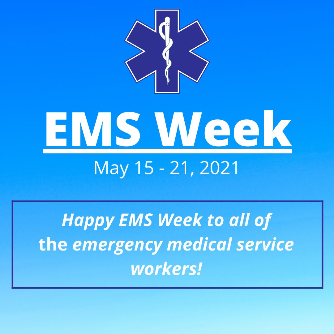 100ClubAZ's tweet photo. Happy EMS Week to all emergency medical service workers! 

We are so thankful for you and your service!

#emt #ems #emsweek #emsappreciation
#risingtothechallenge https://t.co/bJ5xZklCXG