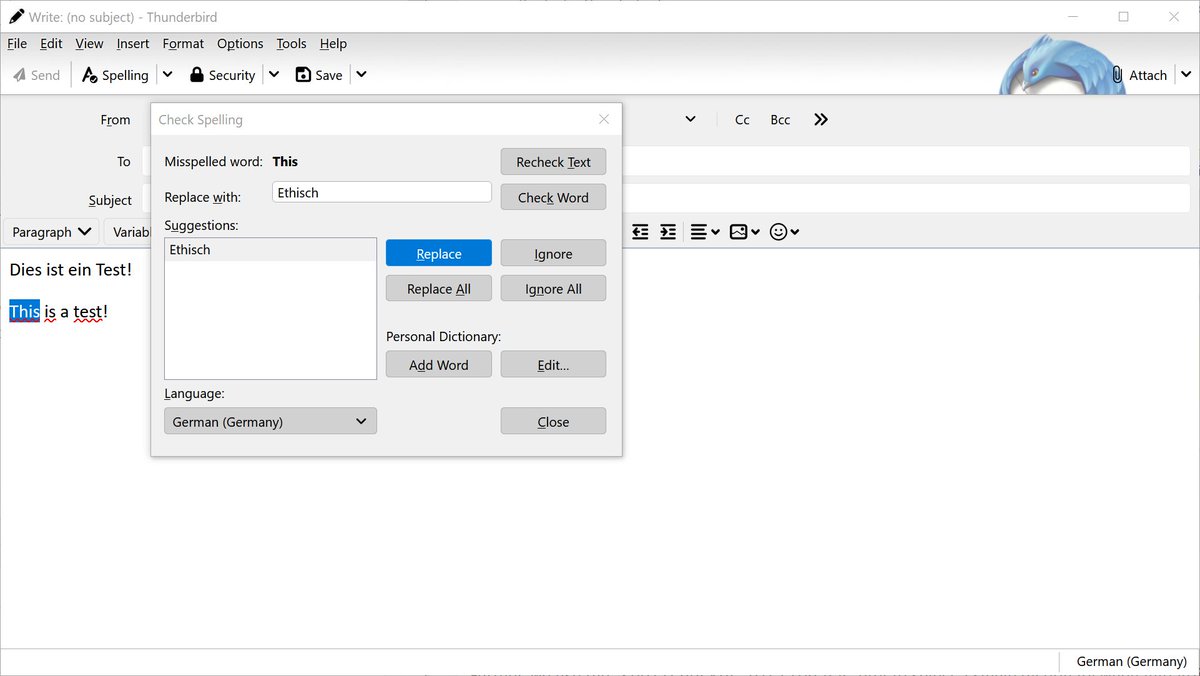 ghacks's tweet photo. Thunderbird 102: support for multiple active spell checking dictionaries @mozthunderbird #email #spellchecking
https://t.co/vH8FgJlMC8 https://t.co/c5efVosCpW