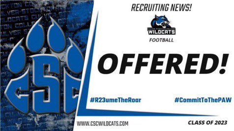 After a great conversation with <a href="/Coach_Heffler/">Andrew Heffler, M.S.</a> I am honored to say I have received my first scholarship offer to culver Stockton.
<a href="/MissionBayFball/">Mission Bay Football</a> <a href="/LBCoachTate/">Coach Tate 🏁</a> 
<a href="/Coach_KHarris16/">Coach Keith Harris, MBA</a> <a href="/CoachMooney15/">Kendall Mooney</a>