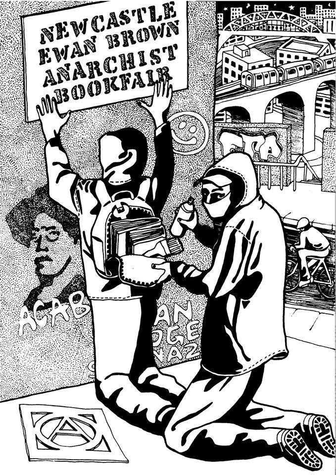 Not long to go till <a href="/NBookfair/">Newcastle Ewan Brown Anarchist Bookfair</a>! We have a stall - come and ask us about the work we've been doing offline, beyond Twitter and podcasts!
More info here: newcastlebookfair.org.uk