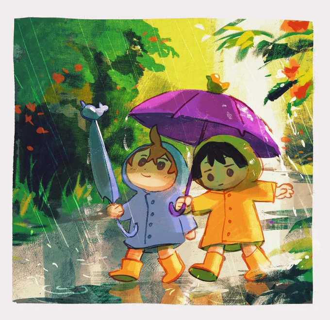 raincoats and animal umbrellas #scarachilde 