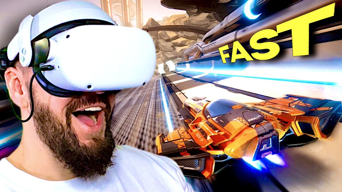 GAMERTAGVR's tweet photo. #OmegaPilot is super fast futuristic cockpit based #vr racer that made my bloody eyes water! This #PCVR gameplay but It’s coming to #Quest2 via AppLab May 23rd! Check it out on https://t.co/7JtknjZBhJ https://t.co/gGhgROSQe6