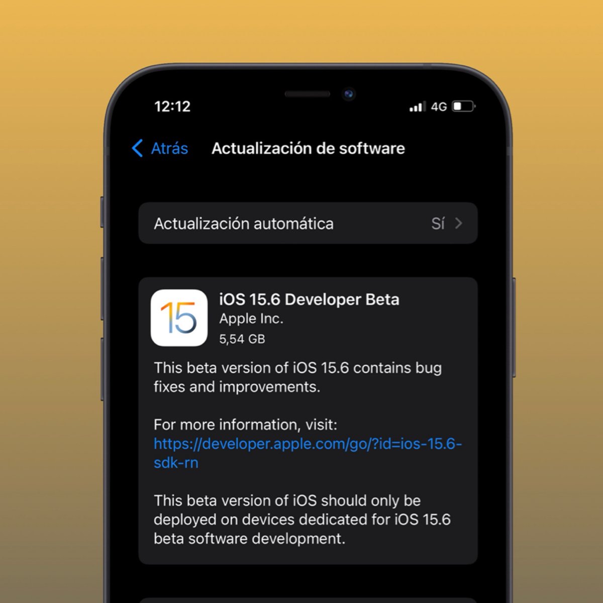 ZonaAppleWorld's tweet photo. Apple nos sorprende con otra Beta para Desarrolladores iOS 15.6
#iPhone #iOS156DevBeta1 https://t.co/E5DfvfKs5Y