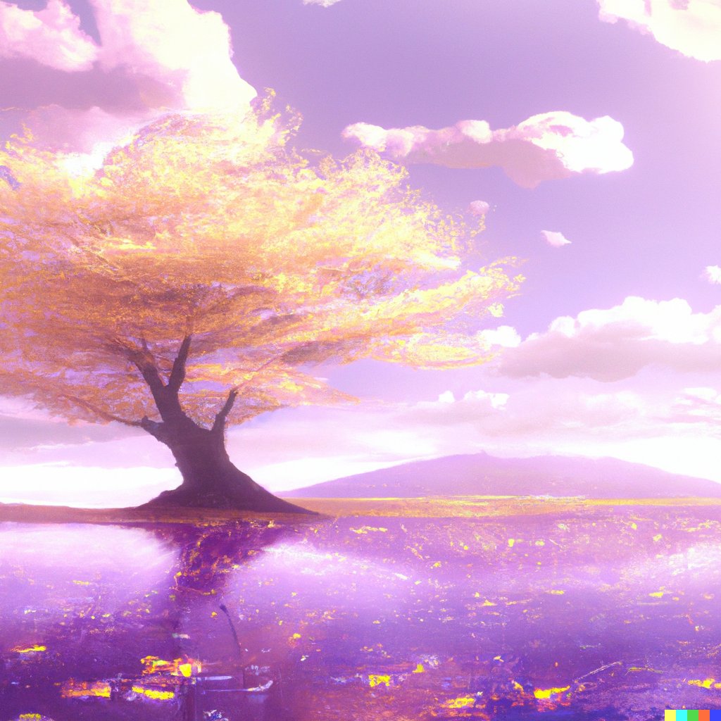cer_andrew's tweet photo. "A sakura tree in the middle of a lake, digital art"

#dalle #dalle2  #AiArtwork #generativeart #aiartcommunity https://t.co/tqrXSR3DZr