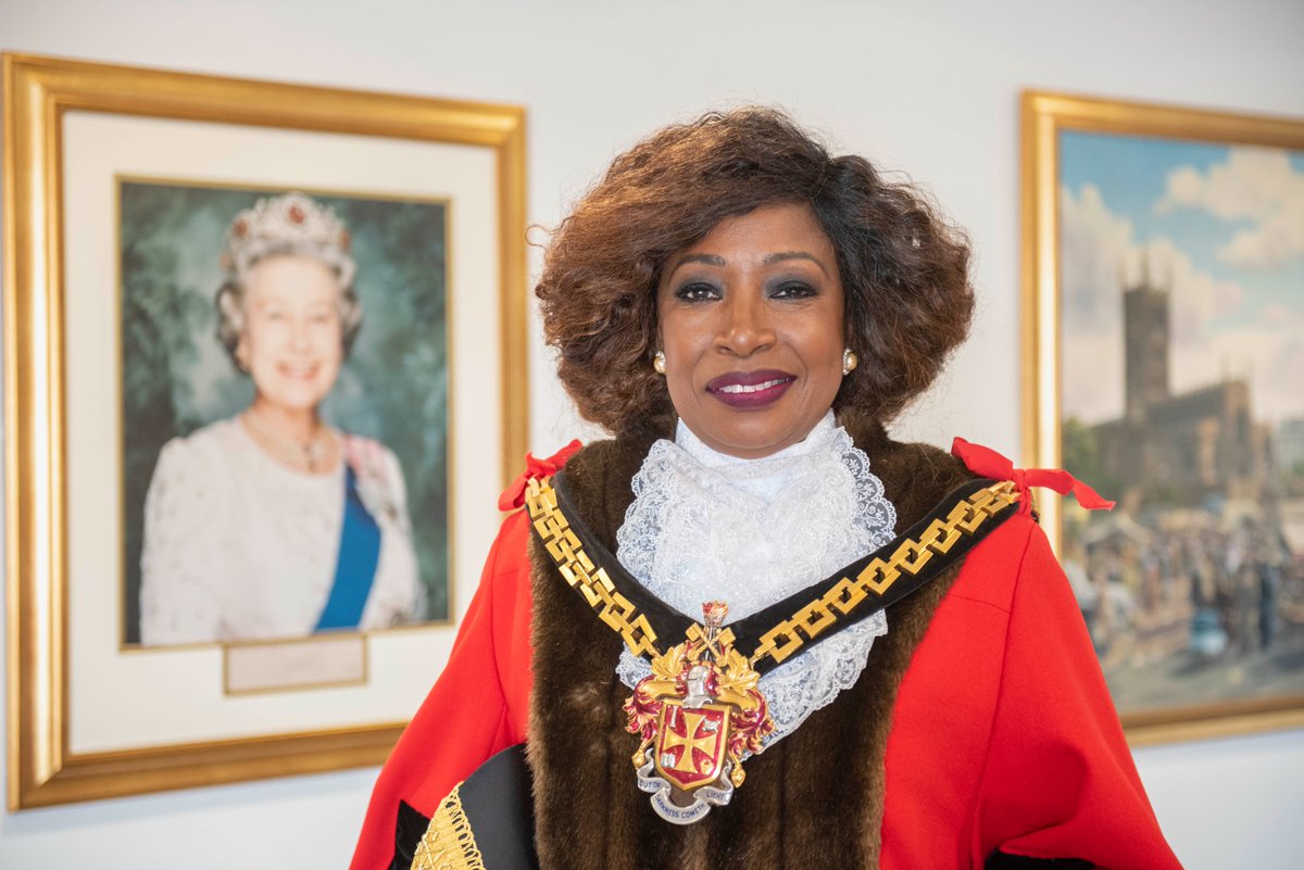 WolvesCouncil's tweet photo. Cllr Sandra Samuels OBE - the first ever person of African-Caribbean heritage to be Mayor of our city. History in the making. https://t.co/TkELeXRoHJ