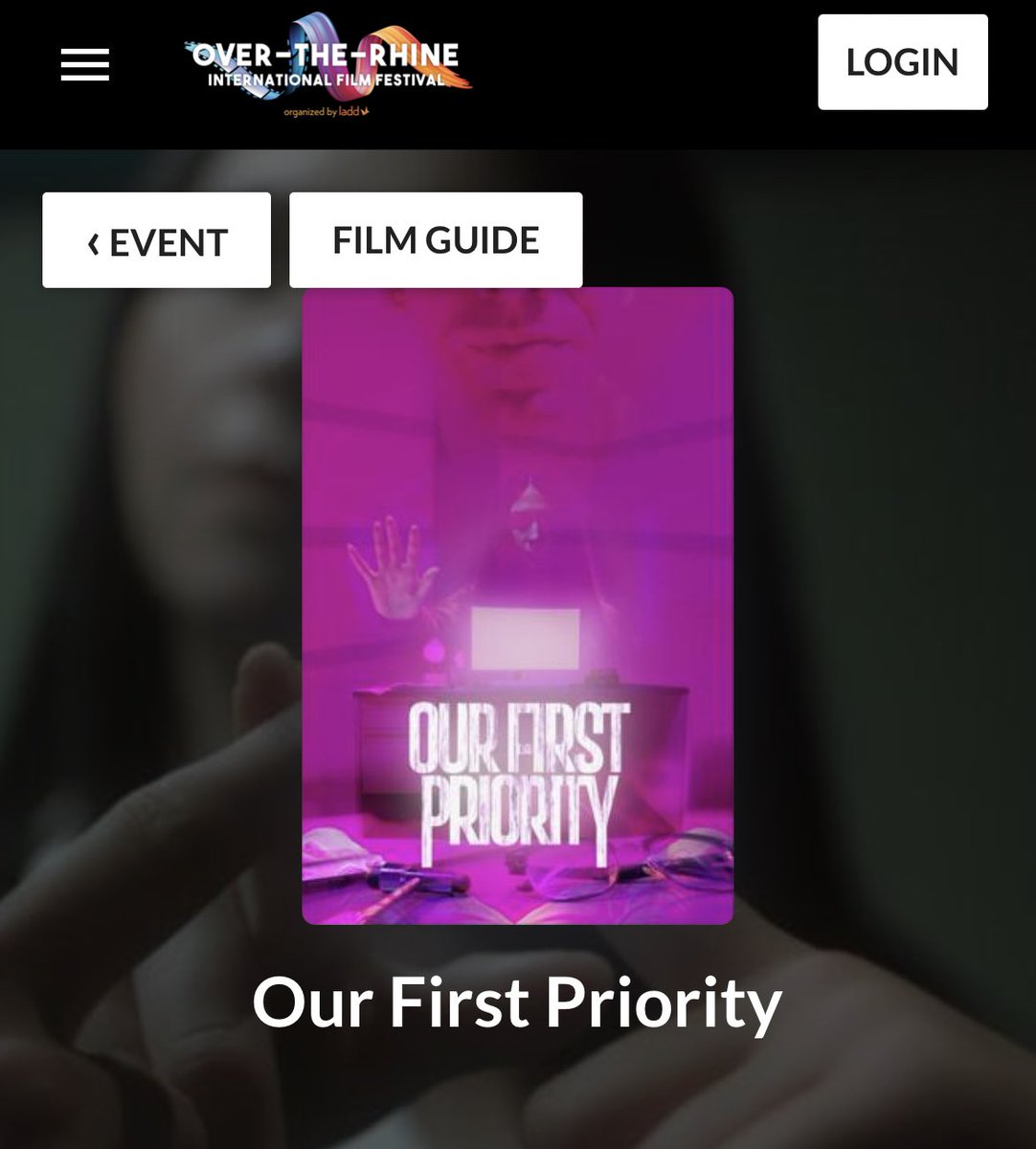 our1stpriority_'s tweet photo. Today, we get to announce that OUR FIRST PRIORITY will be playing in Over-the-Rhine Film Festival @OTRFilmFest in Cincinnati, Ohio, the nation’s first diversity-driven film festival led by members of the disability community. Find us there in July! https://t.co/r2RFPkQuu8