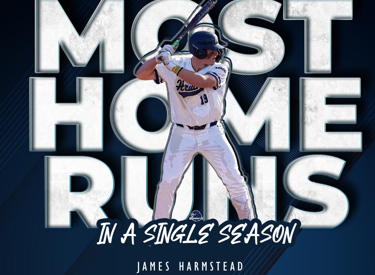 𝗛𝗢𝗠𝗘. 𝗥𝗨𝗡. 𝗞𝗜𝗡𝗚.

<a href="/HarmsteadJames/">James Harmstead</a> has set the school record for home runs in a season with his 18th this afternoon!

#FlyHawks