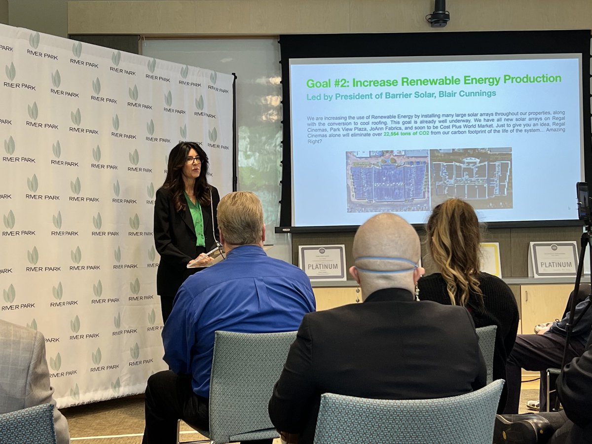 Congrats to River Park for Going Green!