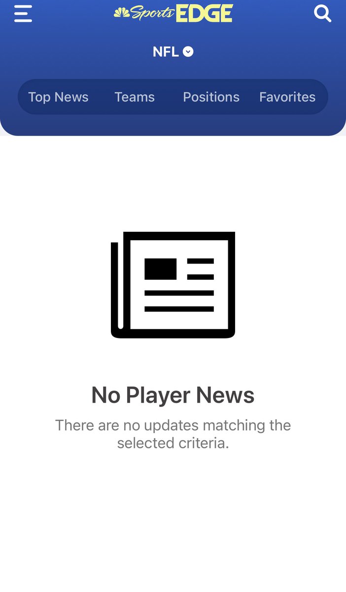 baseball_johhny's tweet photo. @NBCSportsEdge hello I’m having a problem with the app.

Out of nowhere the players’ information is not loading. See picture. It’s for all sports. 

I’ve restarted my phone and reinstalled the app. Nothing seems to fix it. https://t.co/yMg8XUjuUW